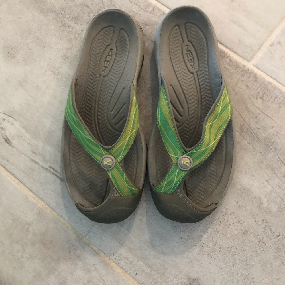 Keen flip flops.